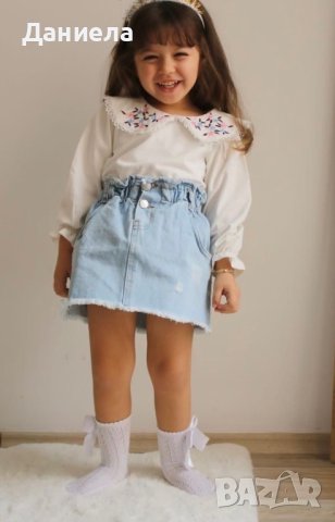 Стилен сет пола и блуза , снимка 1 - Детски комплекти - 44323119