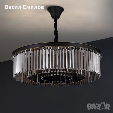 Уникален висящ полилеи с висящи кристали