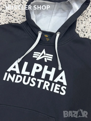 Мъжки суитшърт ALPHA INDUSTRIES. Размер M, снимка 4 - Спортни дрехи, екипи - 53044885