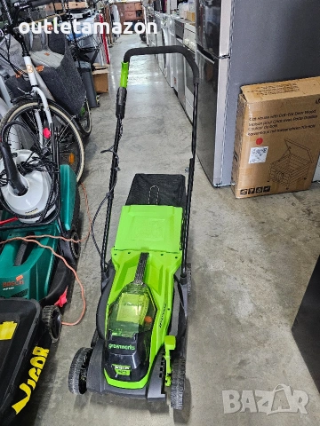 Акумулаторна косачка Greenworks GD24LM33 solo, снимка 2 - Градинска техника - 54216649