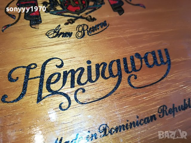 поръчана-HEMINGWAY-ARTURO FUENTE-DOMINICAN-КУТИЯ ОТ ПУРИ 1903231300, снимка 11 - Антикварни и старинни предмети - 40056676