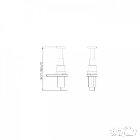 Двупозиционен бутон за аларма 12V 71x34 mm, снимка 2 - Аксесоари и консумативи - 55865655