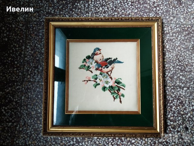 стар гоблен-птици, снимка 1 - Гоблени - 30589869