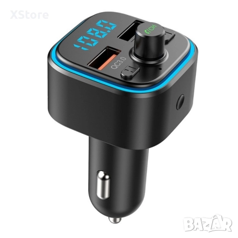 Bluetooth/FM трансмитер за запалка на автомобил HF55, снимка 2 - Аксесоари и консумативи - 52482274