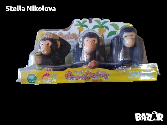 Семейство маймунки-забавни малки фигурки  подходящи за игра и торта