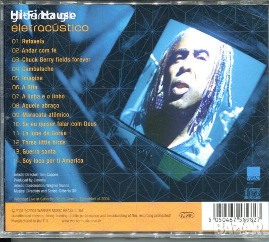 Gilberto Gil-Eletracustico, снимка 2 - CD дискове - 35524106