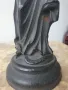 чугунена статуетка 26см-3кг/Дева Мария с Христос/стара немска желязна религиозна фигура, снимка 6