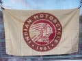 Знаме Indian Motorcycle 1901 Индиан мотоциклети рокерски готини направени мощни рокери волни група , снимка 1