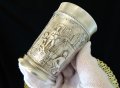 Чаша от калай с картини Къмпинг,туризъм. , снимка 1 - Антикварни и старинни предмети - 44231741