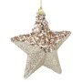 3 броя Златни коледни звезди за елха, 12см, снимка 3
