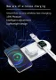 15W Безжична зарядна станция,5in1 QI Fast Charging,IPhone,Smartwatch,Apple,Airpods, снимка 1