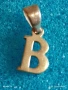 Сребърен медальон с буква "В" нежно стилно бижу 48620, снимка 5
