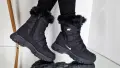 Дамски зимни боти с пух Nike черни , снимка 3