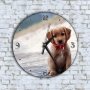 Стенен Часовник - Красиво Бебе Куче, снимка 1 - Стенни часовници - 40305398