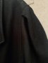 Дълго черно модерно палто,80% вълна, снимка 6