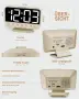 Дигитален будилник със силен сигнал (30–110 dB), подходящ за хора с дълбок сън и работещи на смени, снимка 9