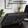 За Realme C100 5G / C83 5G Удароустойчив TPU PC Калъф с Въртяща Стойка, Плъзгащо Капаче за Камерата , снимка 9