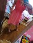 Прекрасна розова рокля с панделка , снимка 1 - Рокли - 40274443