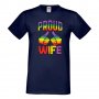 Мъжка тениска Proud Wife multicolor Прайд,Празник.Повод,Изненада , снимка 7