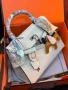 Hermes Дамска Чанта Естествена Кожа Хермес - Налични Различни Цветове Код SK746, снимка 7