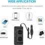 Cankypu 200W автомобилен инвертор към AC 220V конвертор с 2 контакта, 4 USB порта,, снимка 5