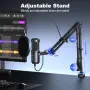 Нов Aokeo AK-60s кондензаторен USB микрофон с рамо Pop Filter за PC кодкаст YouTube Discord, снимка 3