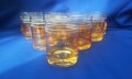 Ретро ракиени чашки за концентрат калиево стъкло 10 бр, 50 мл, снимка 1 - Антикварни и старинни предмети - 31878905