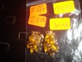 АРТ ДЕКО СТАРИННИ ОБЕЦИ с ФАСЕТИРАНИ ГОЛЕМИ ЦИТРИНИ КЛИПС ОБЕЦИ ПОЗЛАТЕНИ 17598, снимка 4