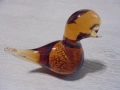 № 8426 Стара стъклена фигура патица  , снимка 3