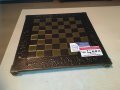мед/месинг-жестока дъска за шах-внос швеицария 39х39х3см, снимка 4