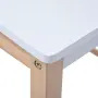 vidaXL Детска маса със столчета за рисуване, 3 части, черно и бяло, снимка 9