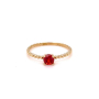 Златен дамски пръстен 1,18гр. размер:56 14кр. проба:585 модел:22004-5, снимка 1