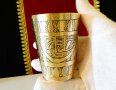 Персийска бронзова чаша 8 см. , снимка 7