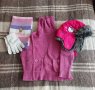 Детски Комплект - Пуловер, жилетка, фланелка, шапка, ръкавици и шал