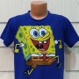 Нова детска синя тениска с дигитален печат Спондж боб, SpongeBob, снимка 5