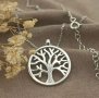 Сребърно колие “Дърво на живота”, снимка 1 - Колиета, медальони, синджири - 39298397