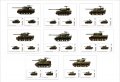 Чисти блокове Танкове от Втората световна война 2020 Тонго, снимка 1 - Филателия - 37680502