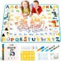 TECJOE Голяма детска подложка за рисуване и писане с вода, 150 см х 90 см,образователна игра за деца, снимка 1 - Рисуване и оцветяване - 44374853