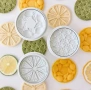 Комплект 3 броя лимони лимони резен цял силиконов молд за бисквитки фондан декорация торта мъфини , снимка 1