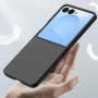 Силиконов кейс bSmart Silicone Cover, За Samsung Galaxy Z Flip7, Черен и Протектор, снимка 3