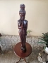 Страхотна огромна антикварна дървена фигура статуетка скулптура , снимка 4