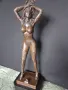 скулптура статуетка бронз 34 см, снимка 2