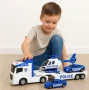 Автовоз с полицейски коли и хеликоптер, "City Police Transporter", снимка 2