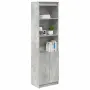 vidaXL Висок шкаф, Бетонно сиво, 50x35x180 cм инженерно дърво, снимка 4