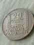 Френска сребърна монета от 20 фрака 1933 година 20824, снимка 3