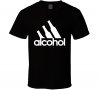 ALCOHOL THREE STRIPES тениски с принт - 10 цвята! Поръчай с твоя идея!, снимка 3