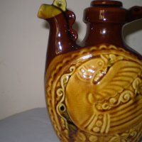 Българска керамика, комплект кана две чаши  за вино, снимка 5 - Други ценни предмети - 42589585