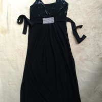 Дълга черна рокля, снимка 5 - Рокли - 29219389
