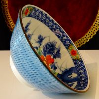  Старинна купа японски порцелан Arita Juzan-gama. , снимка 1 - Антикварни и старинни предмети - 42449773