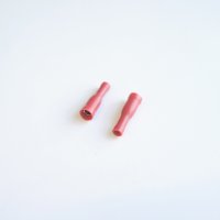 Кабелен конус мъжки с изолация червен Ф4mm/1,5mm2, снимка 1 - Друга електроника - 42588870